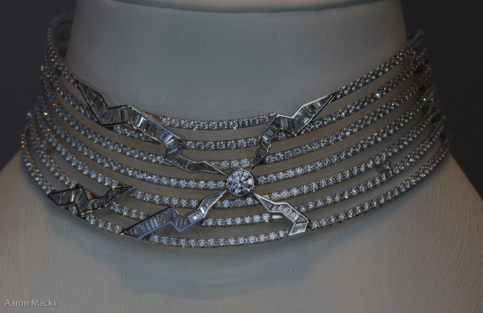 Designed for Leon Hatot, this necklace beautifully articulates the